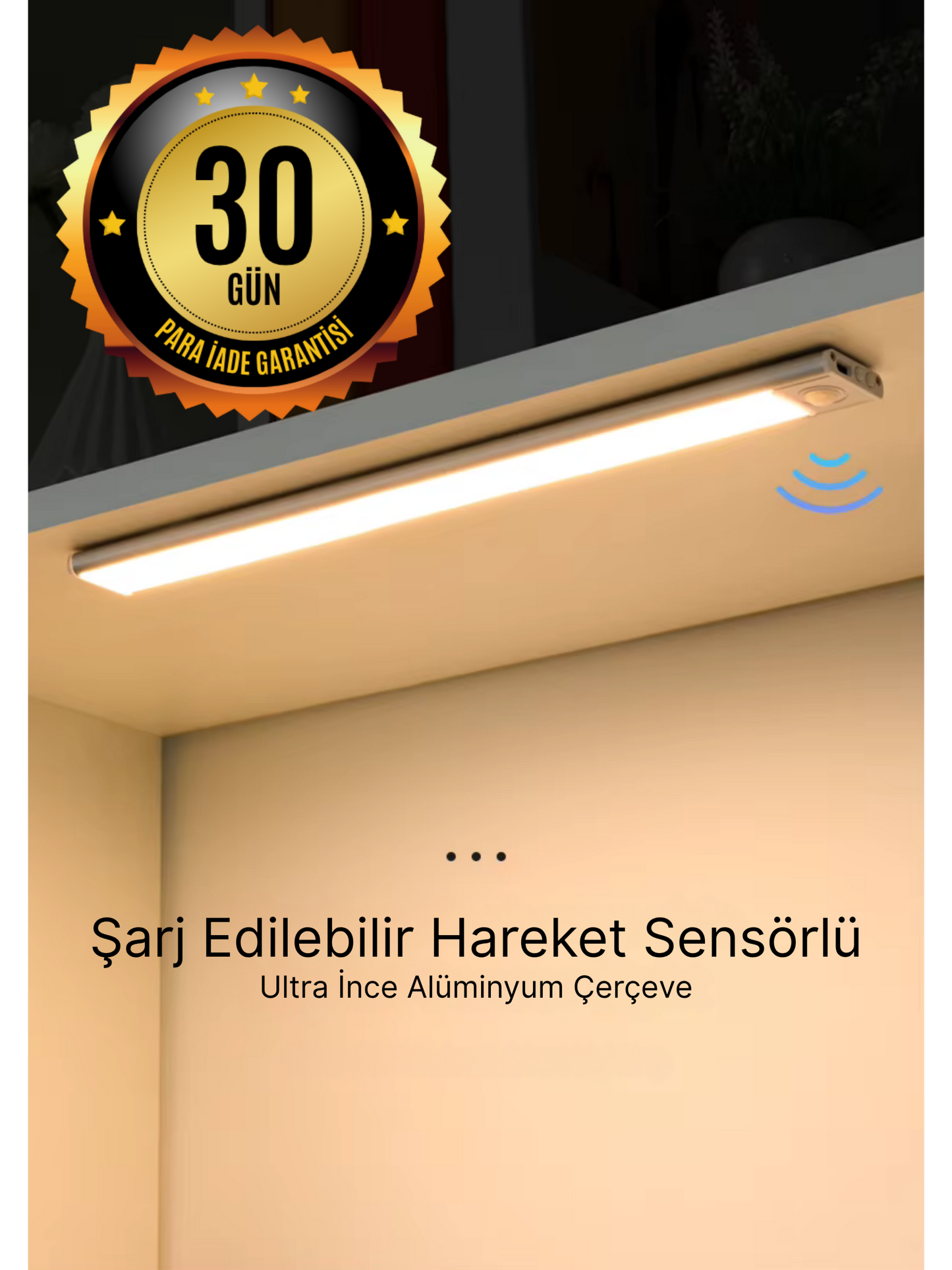 Amberio™ Akıllı Hareket Sensörlü LED Lamba – Şıklığı ve Işığı Evinize Getirin