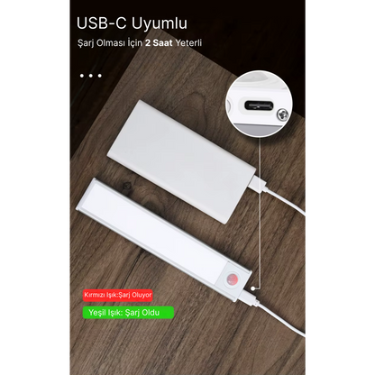 Amberio™ Akıllı Hareket Sensörlü LED Lamba – Şıklığı ve Işığı Evinize Getirin