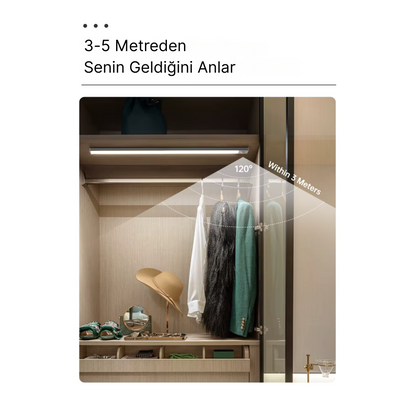 Amberio™ Akıllı Hareket Sensörlü LED Lamba – Şıklığı ve Işığı Evinize Getirin